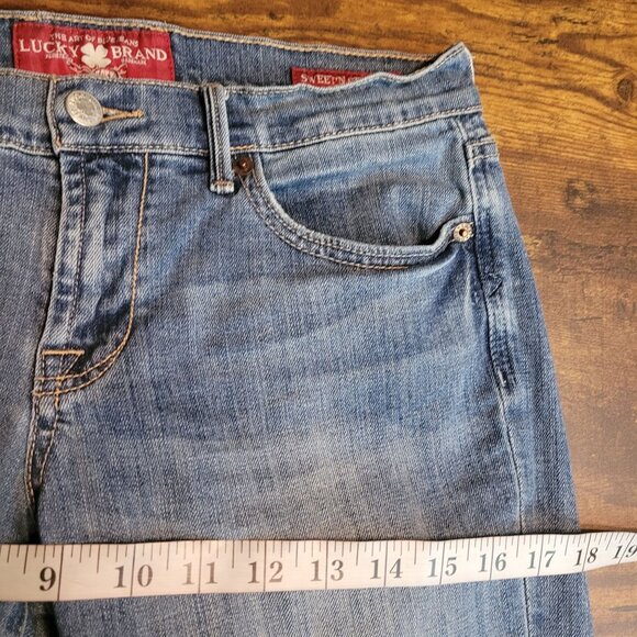 Lucky Brand Jeans Size 4 Sweet N Straight Low Rise Medium Light Wash Stretch - Picture 7 of 11